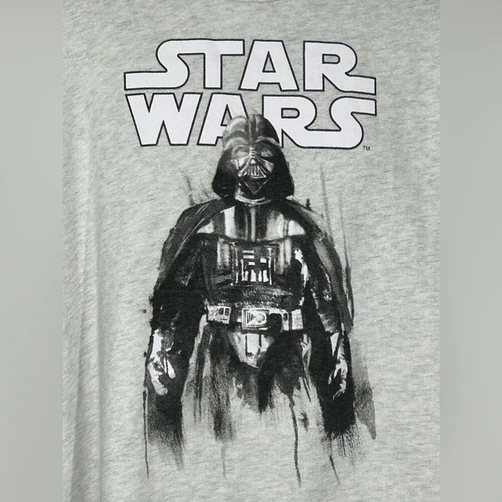 Pull&Bear Star Wars Graphic Sweatshirt XL Gray Oversized Crewneck Disney Logo
